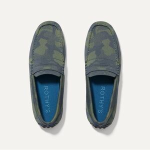 Rothy's The Driving Loafer in Forest Camo